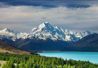 Vista do Mount Cook, na Nova Zelândia