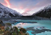 Mueller Glacier, Parque Nacional Aoraki/Monte Cook, Nova Zelândia