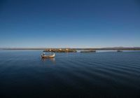 Canoa no Lago Titicaca, Peru