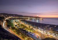 Ponto turístico praia Aguadulce capital Lima Peru