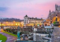 Old town city skyline in bath england