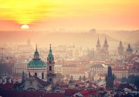 Republica tcheca praga nascer do sol