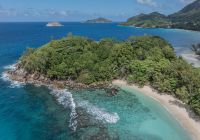 Avani barbarons seychelles aerial ocean and mountain view