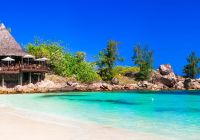 Barraca em praia de Seychelles