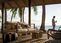 Beach bar Four Seasons Seychelles at Desroches Island