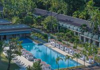 Pool aerial view avani barbarons seychelles