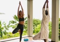 Raffles seychelles sessao de yoga