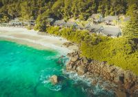 Vista aérea CaranaBeach, Ilhas Seychelles