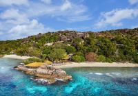 Vista aérea do Six Senses Zil Pasyon, Seychelles