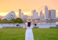 Singapura mulher no parque