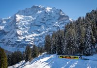 Vista montanhas jungfrau