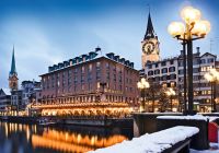 Zurich cidade nevada