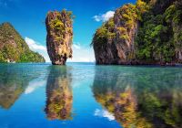 Atração turística ilha James Bond, Phuket, Tailândia