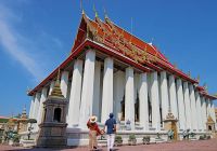 Templo buda reclinado bangkok
