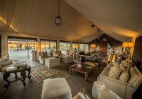 Tent interior botswana little machaba