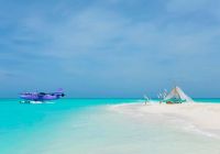 The nautilus maldives picnic no banco de areia