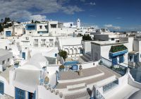 Vista de Sidi Bou Said - Tunísia.