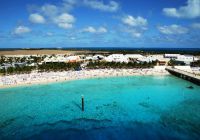 Vista aérea terminal cruzeiros ilha Grand Turk