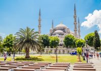 Ponto turístico Mesquista Sultan Ahmed, Istambul, Turquia