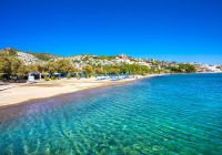 Praia Camel em Bodrum, Turquia.