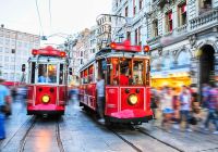 Turquia istambul bondes centro cidade