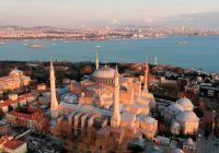 Turquia istambul hagia sophia museum sunrise