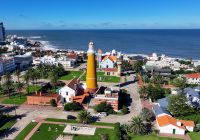 Vista da cidade Punta Del Este, Uruguai