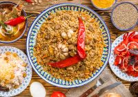 Uzbequistao pratos de uzbeque cozinha lagman