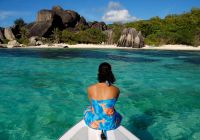 Velejando em Anse Source d'Aargent