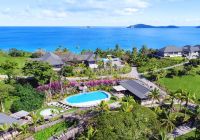 Vista aérea, Kokomo Private Island Resort