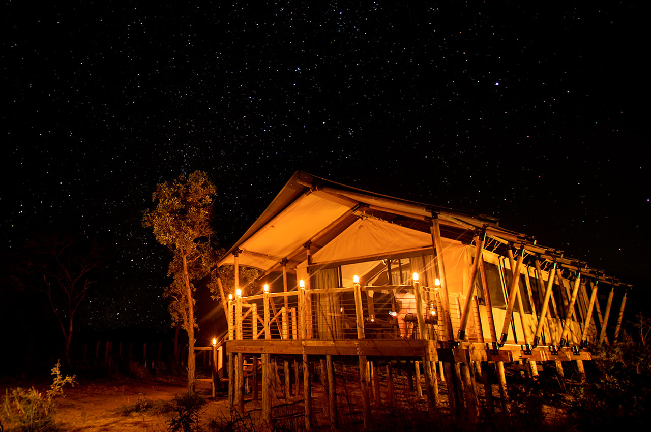 Night view mdluli safari