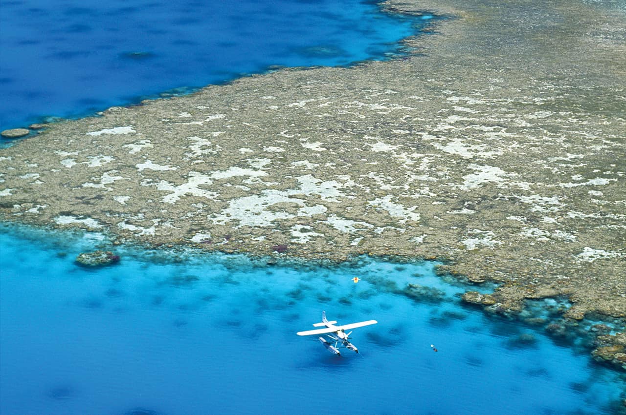 Australia cairns grande barreira corais aviao