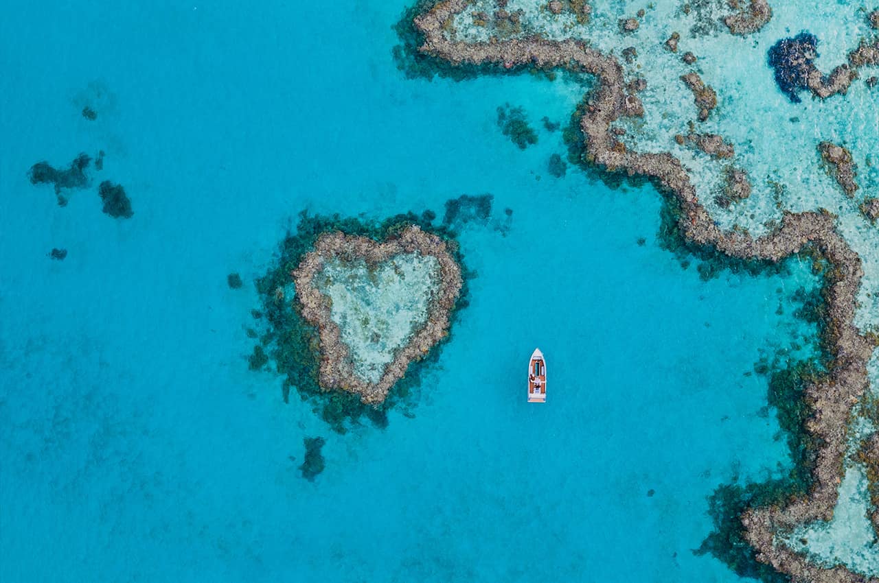 Australia hamilton island heart reef