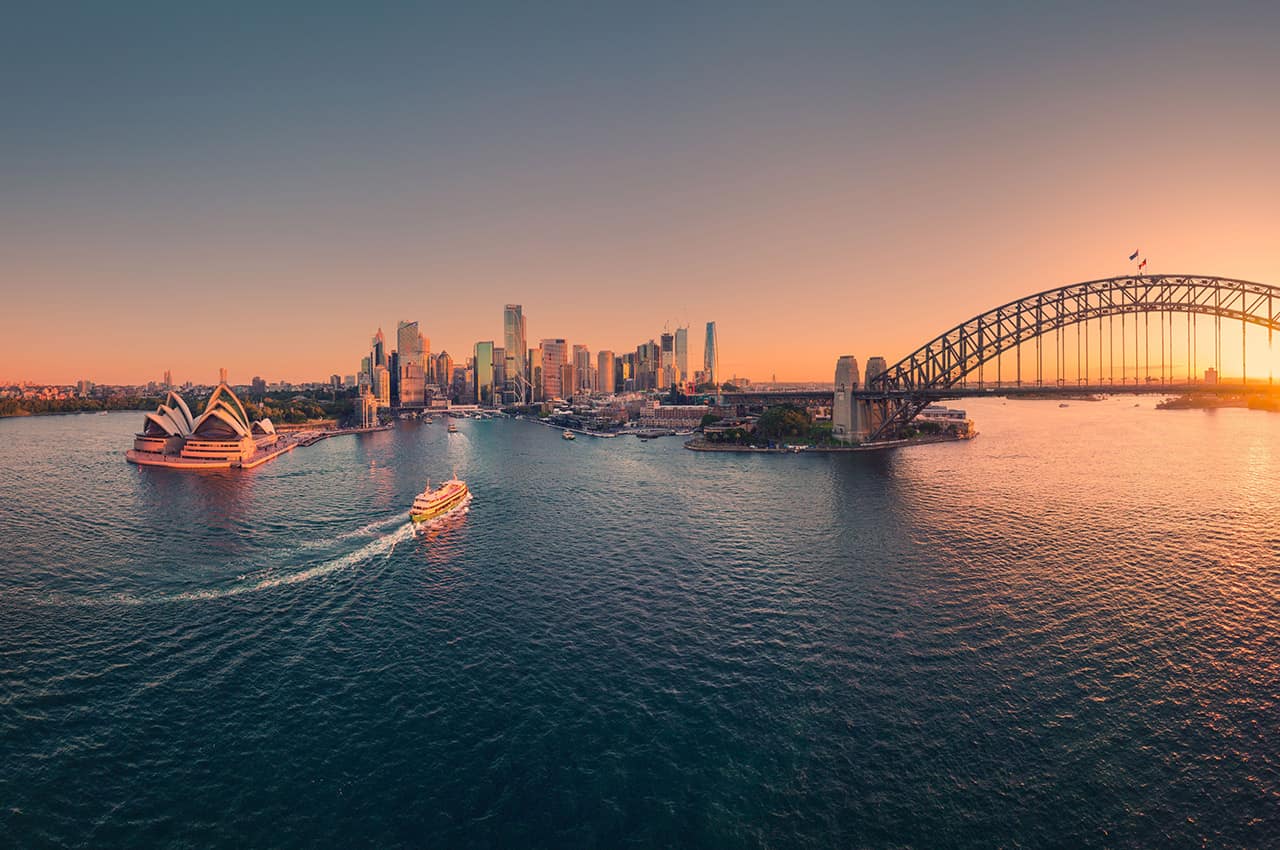 Tourism australia sydney vista aerea baia