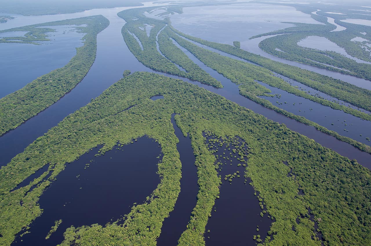 Anavilhanas jungle lodge vist aerea
