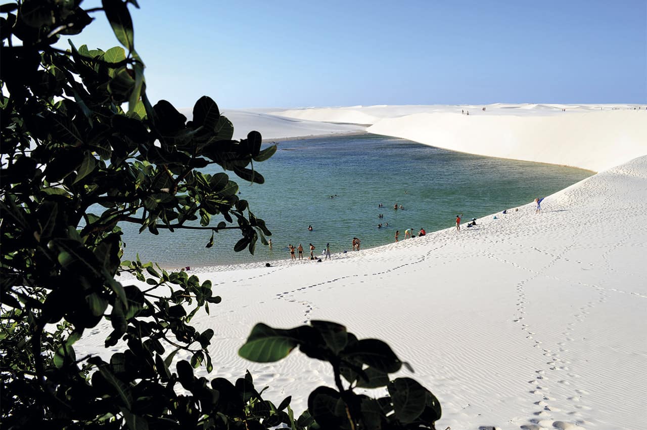 Barreirinhas lagoa azul vista
