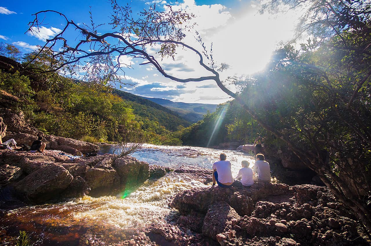Chamada diamantina cachoeira da fumaca riachinho