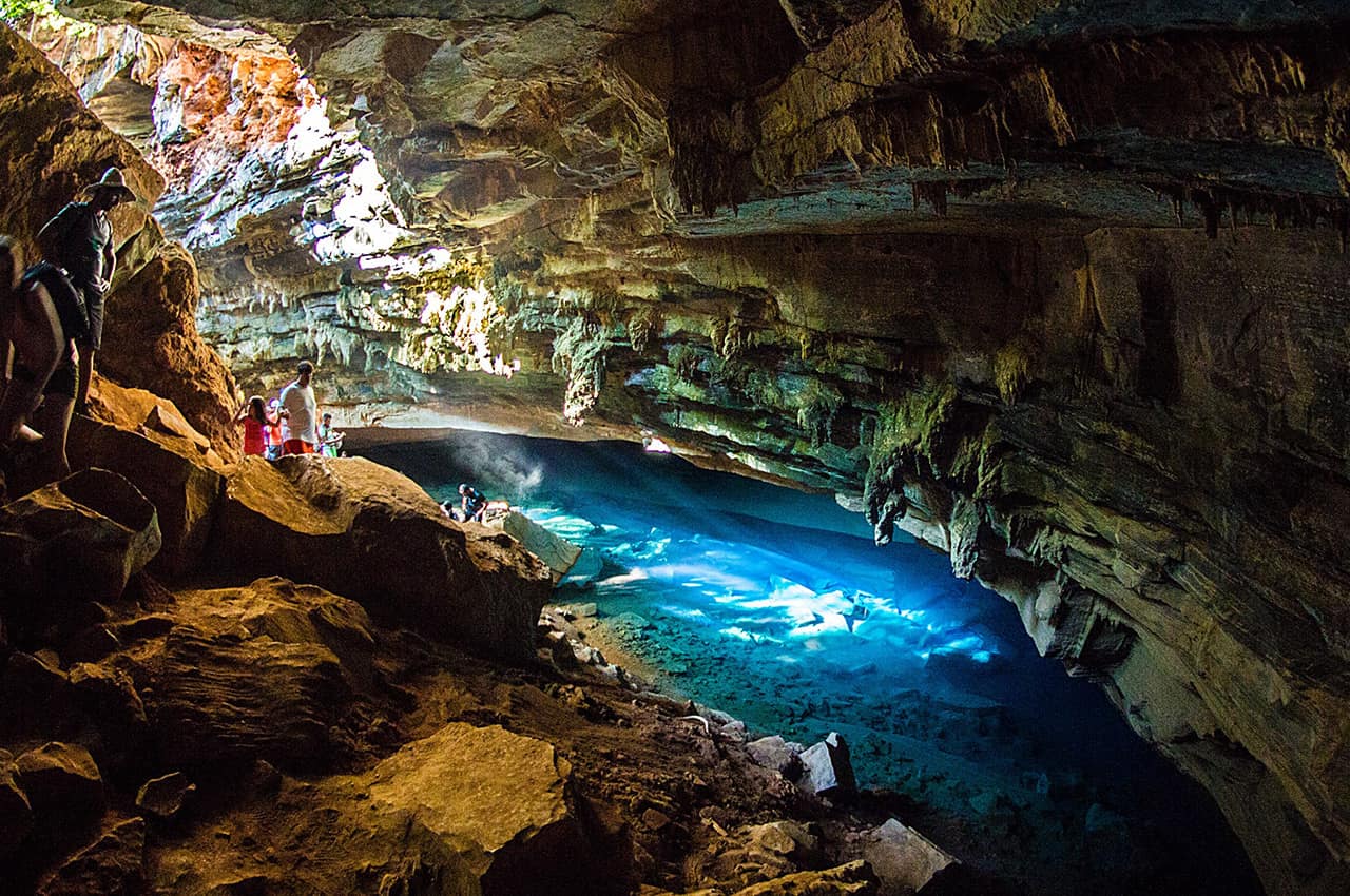 Chamada diamantina gruta azul