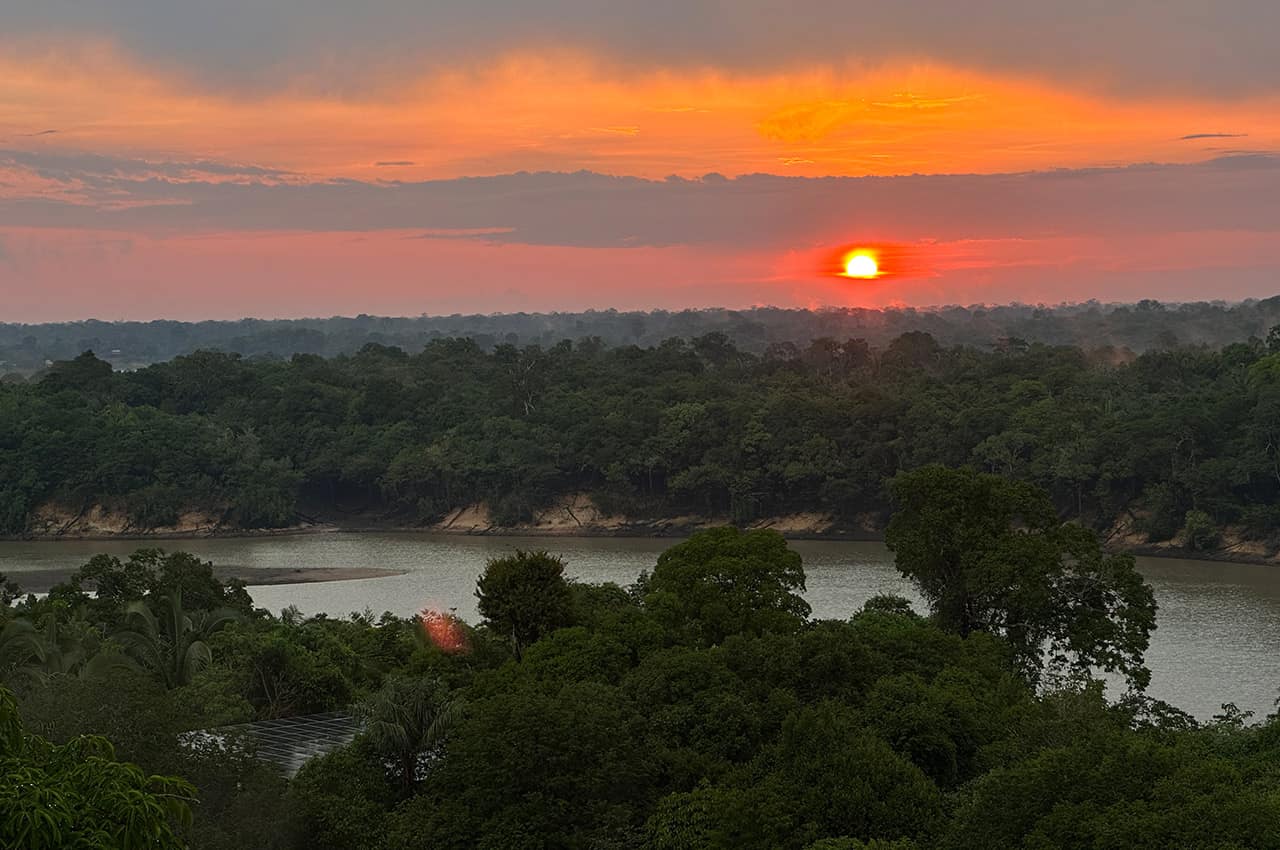Juma lodge entardecer