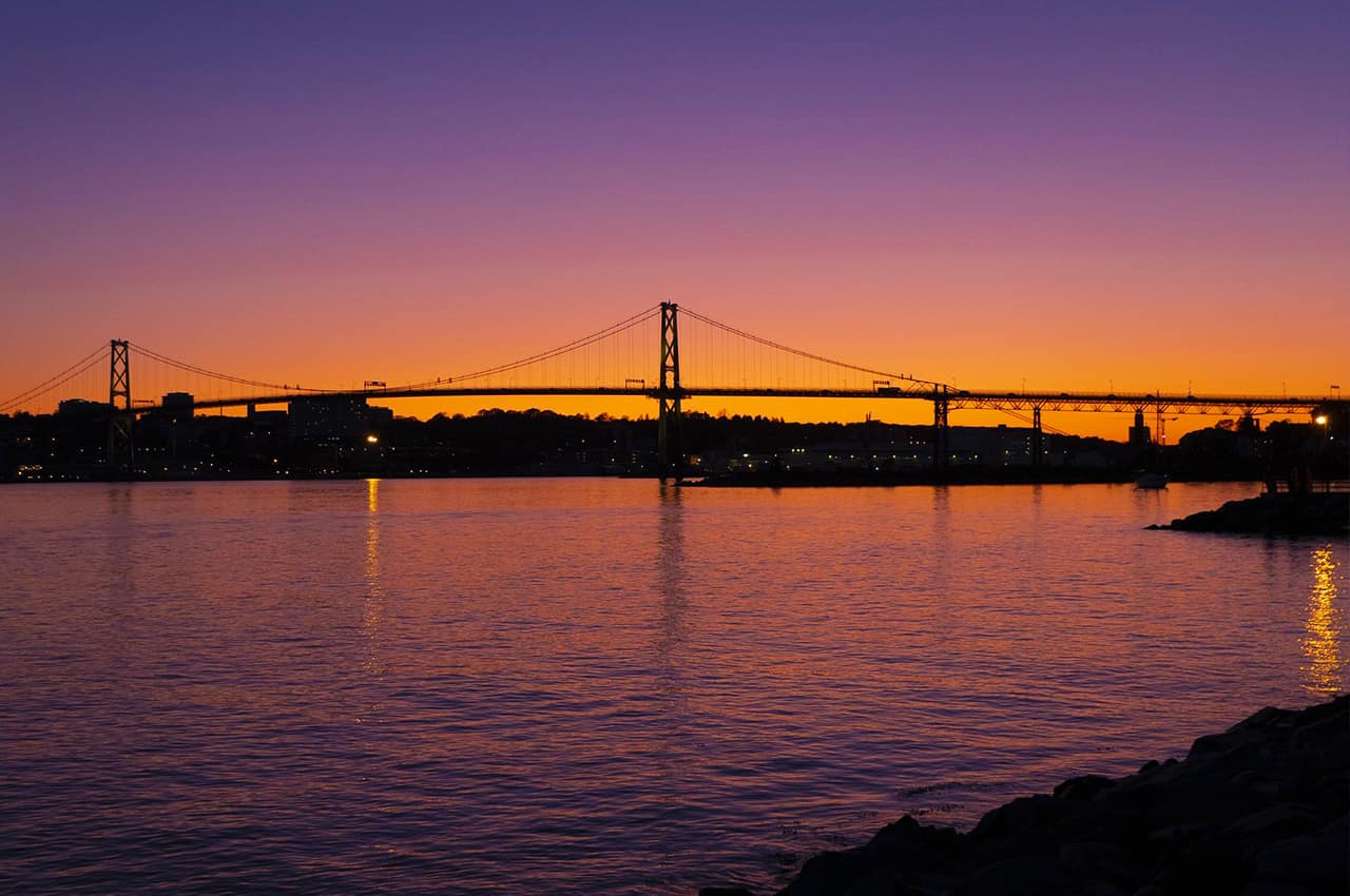 Canada halifax ponte pordosol