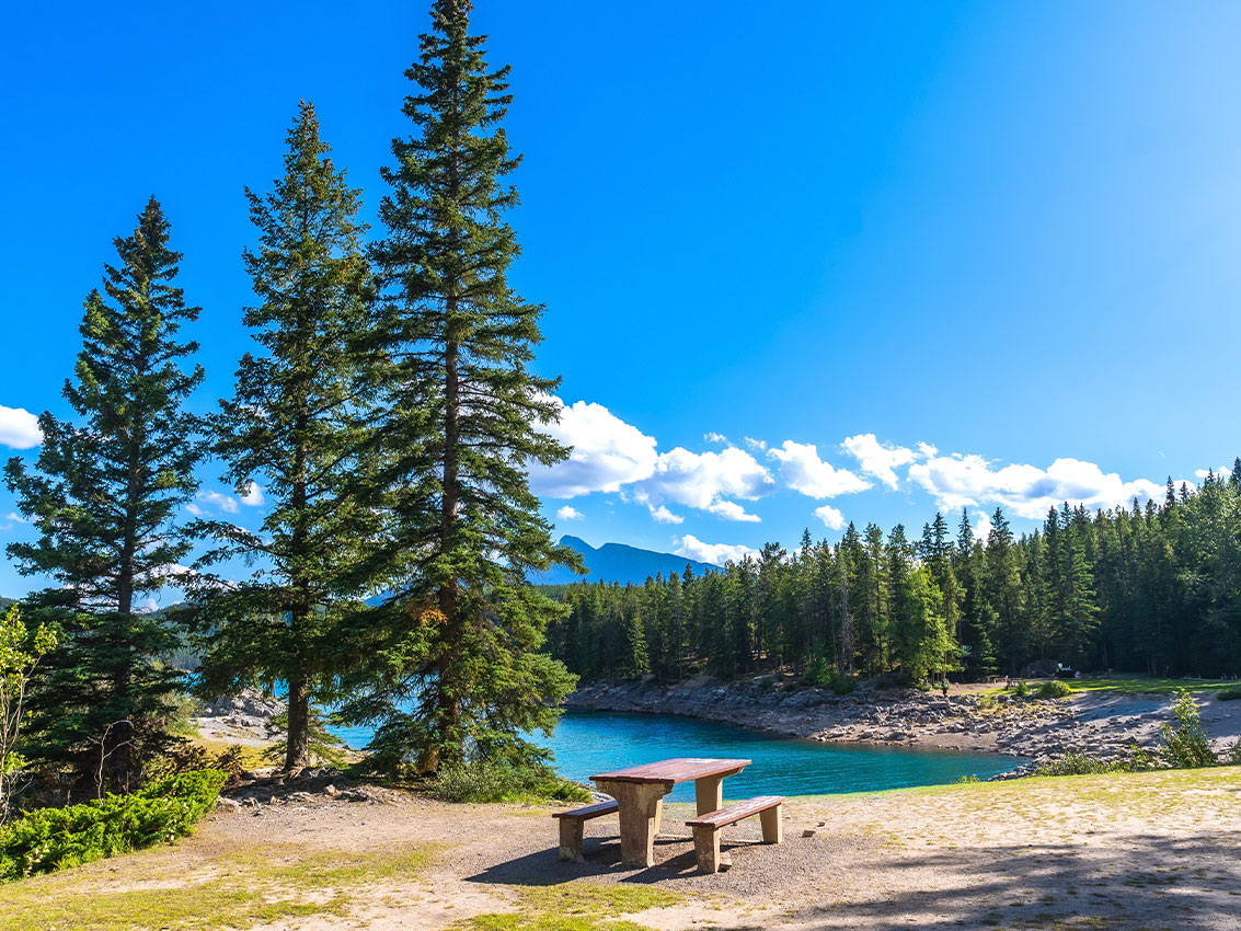 Lago Minnewanka, Parque Nacional Banff Canadá
