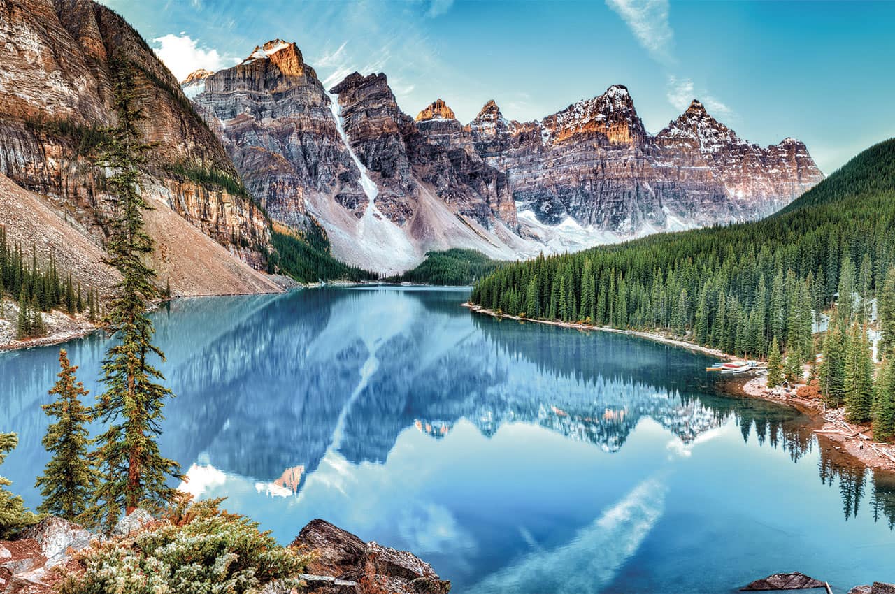Lago Moraine Banff National Park Alberta  