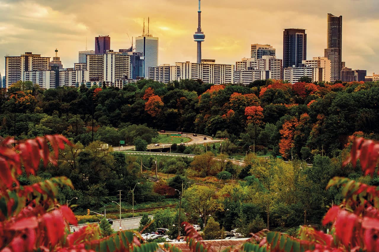 Por do sol toronto outono