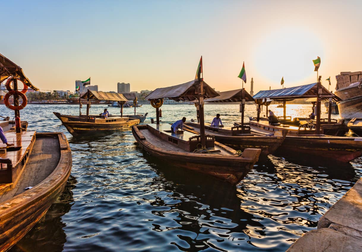 Atrativo turístico barcos Dubai Creek