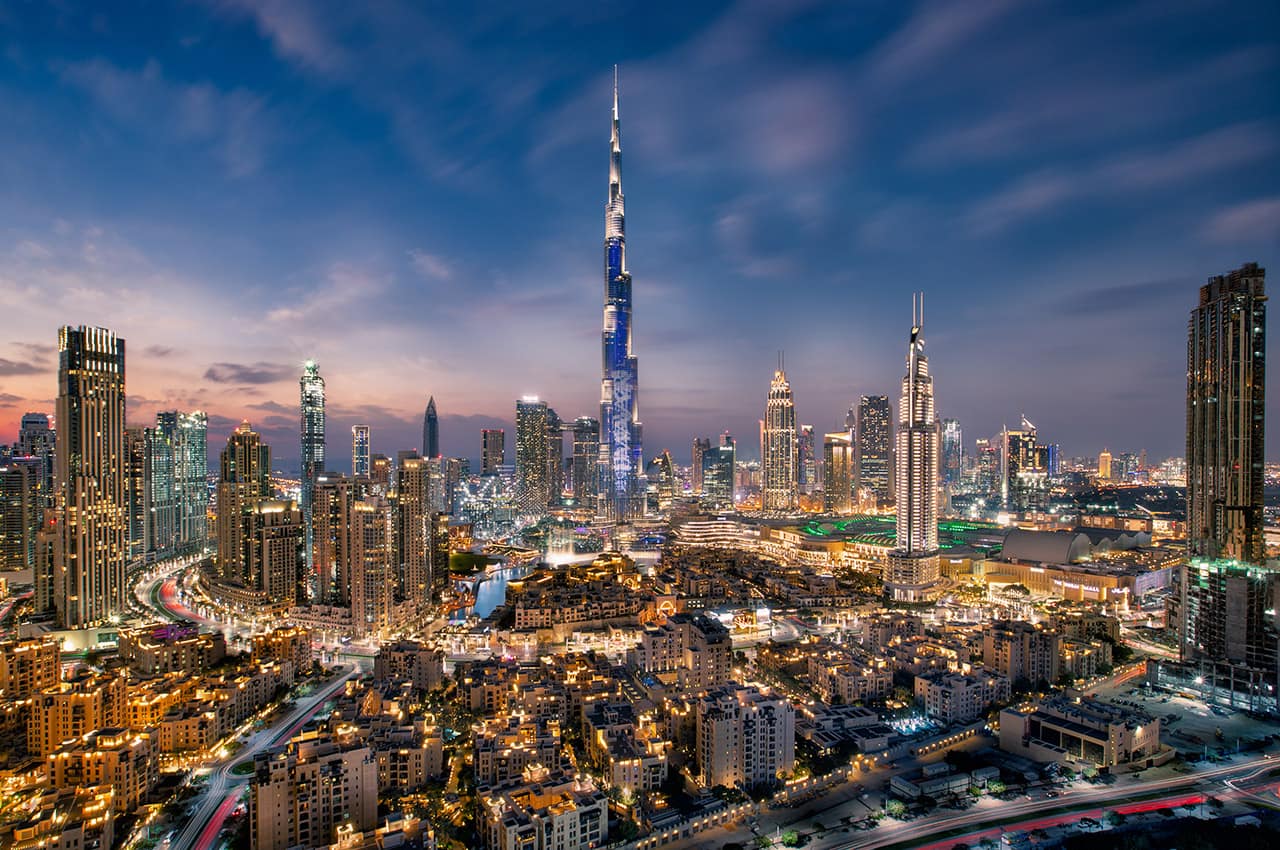 Det visit dubai burj al khalifa vista aerea