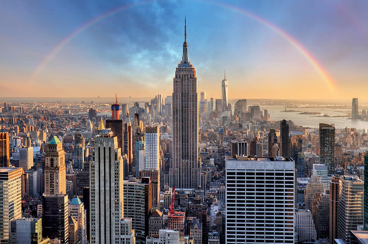 Horizonte de nova york estados unidos
