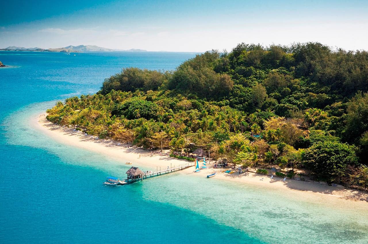 Vista aérea Malolo Island