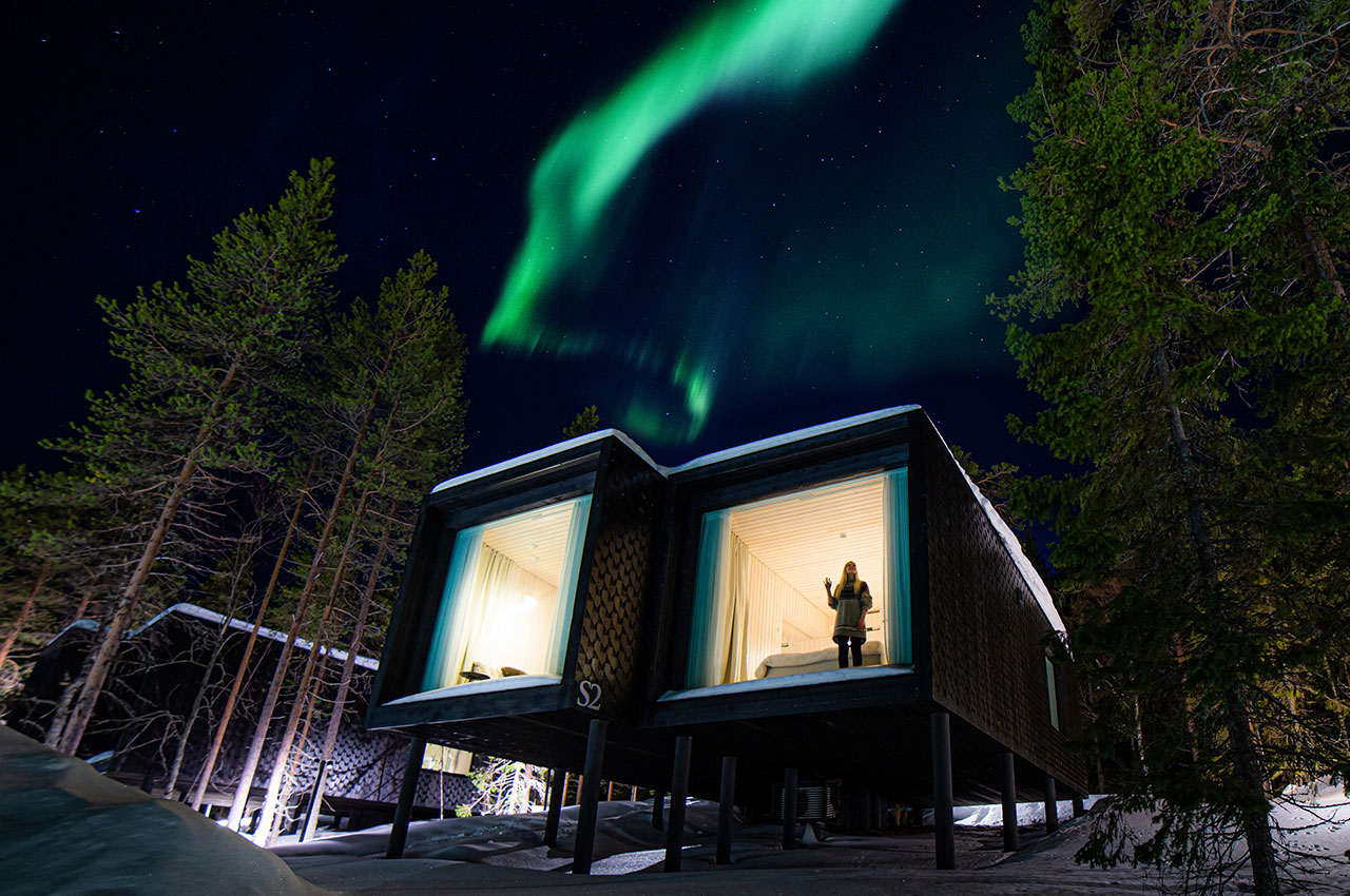 Suíte interna - luzes Aurora Boreal
