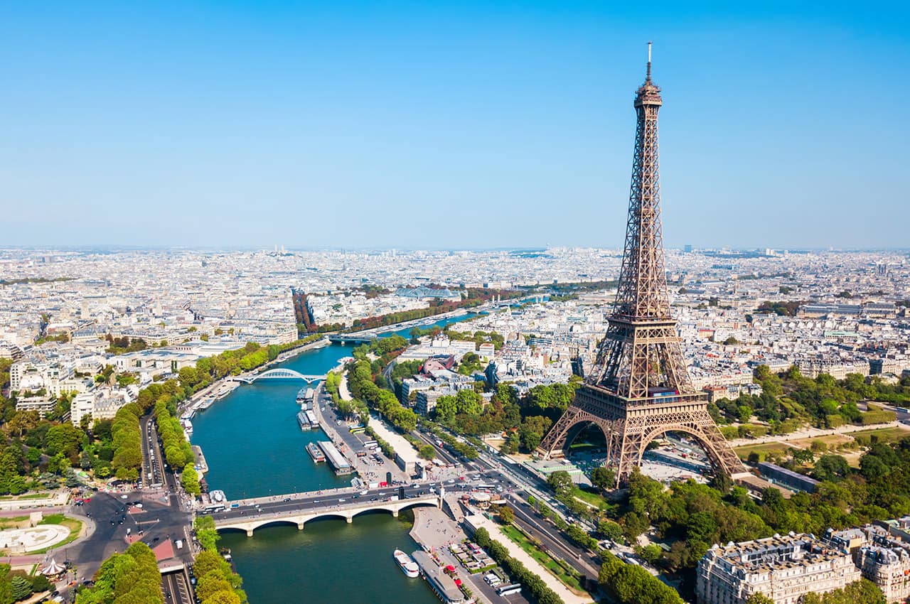 Franca vista aerea paris