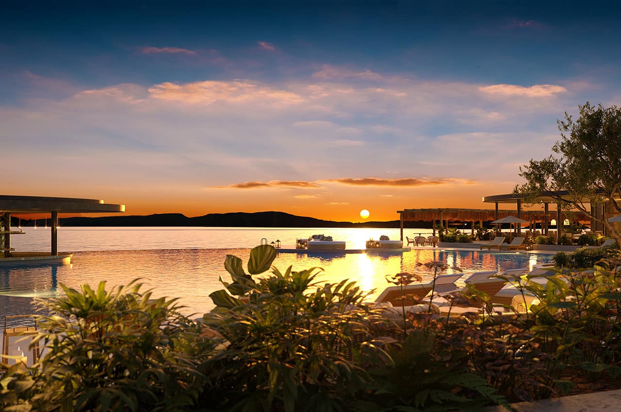 Grecia costa navarino mandarin oriental pordosol